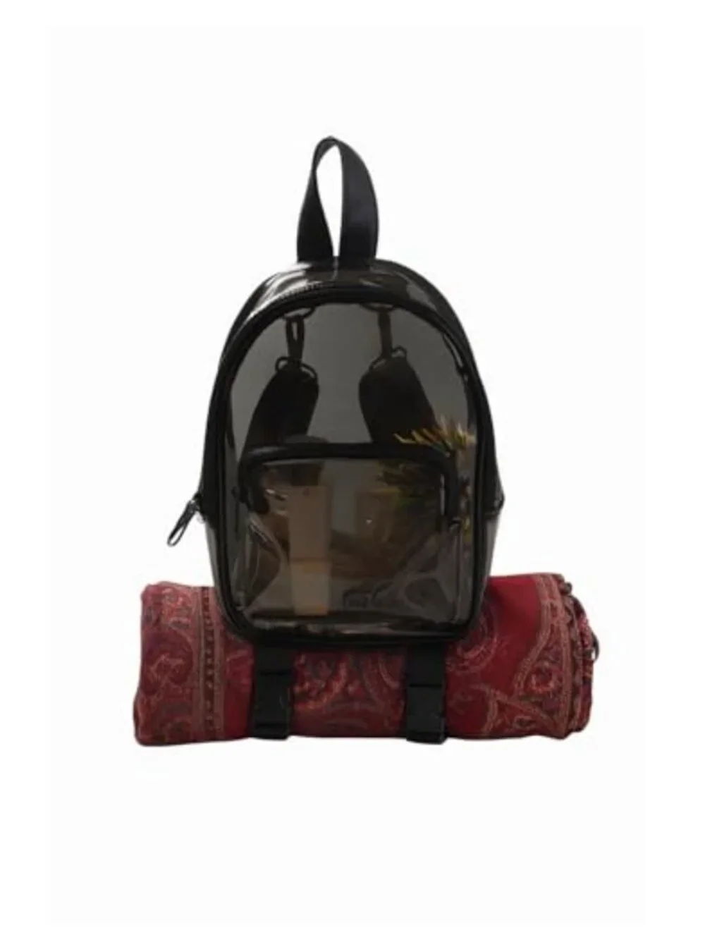 Anti-Theft Clear Mini Backpack Convertible Straps Crossbody Stadium Approved